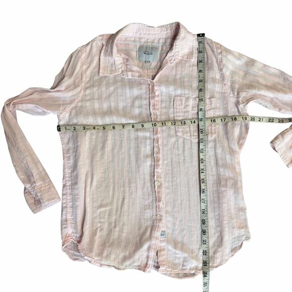 Rails Charli Striped Button-Up Women’s Top Size Small - Picture 6 of 11